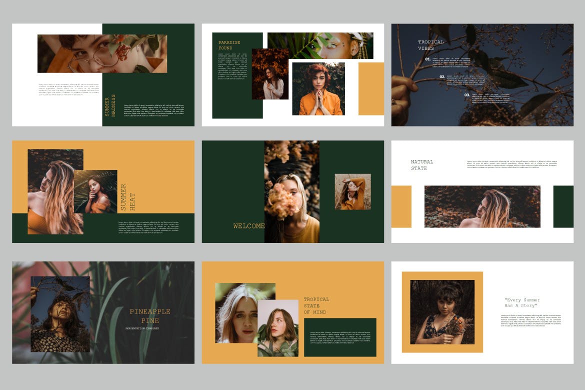 经典时尚的PPT模板套装[PPTX]