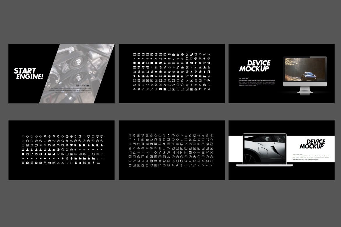 酷炫运动风格PPT模板下载[PPTX]