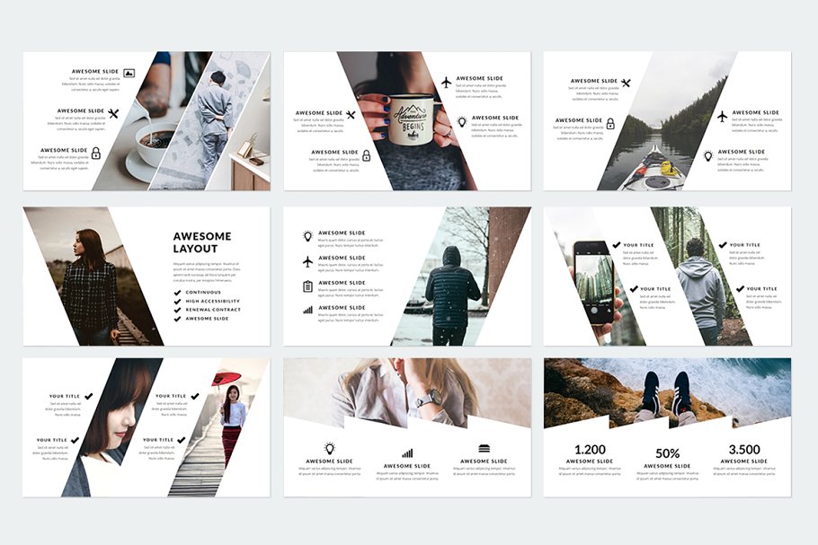 精美ppt模板下载 Prestige Keynote