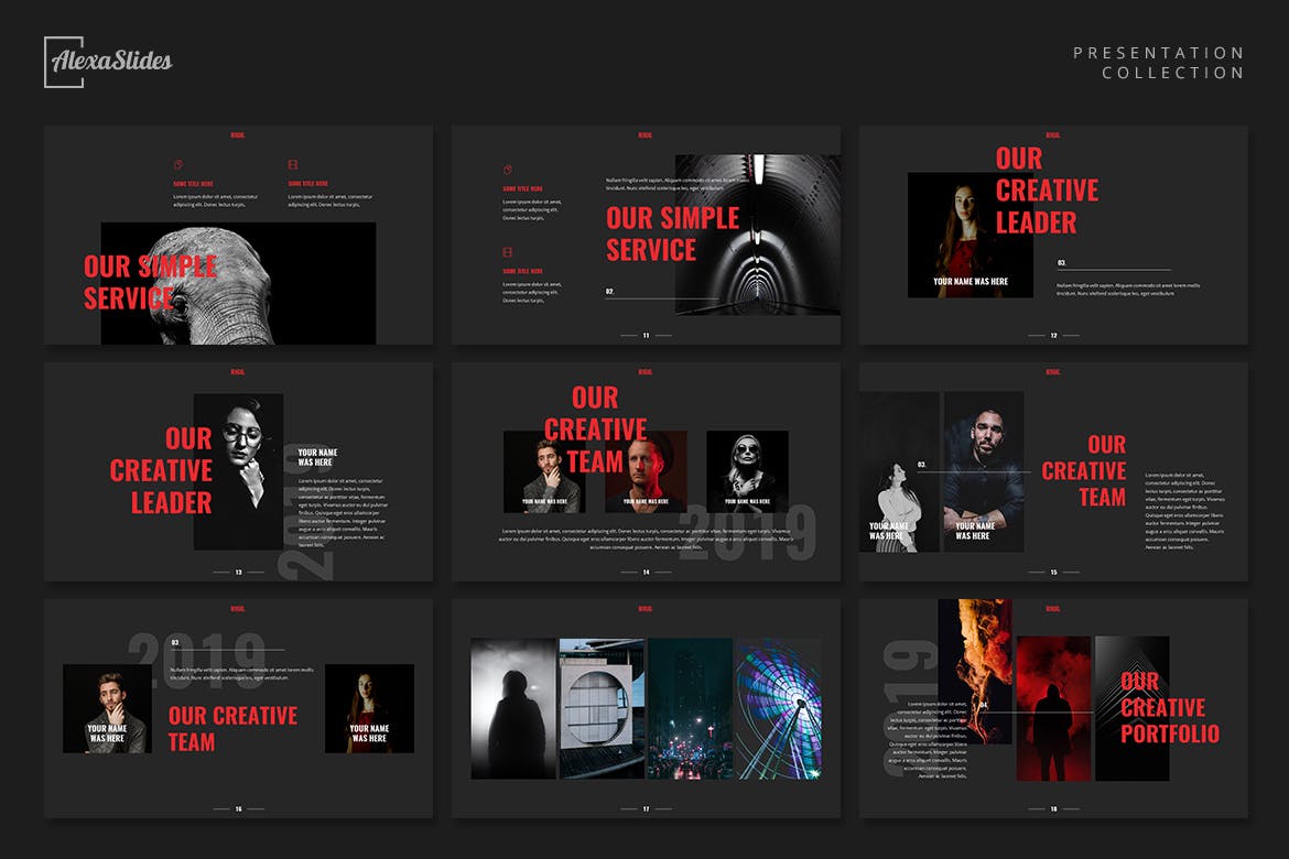 深色酷炫风格的品牌PPT模板下载[PPTX]