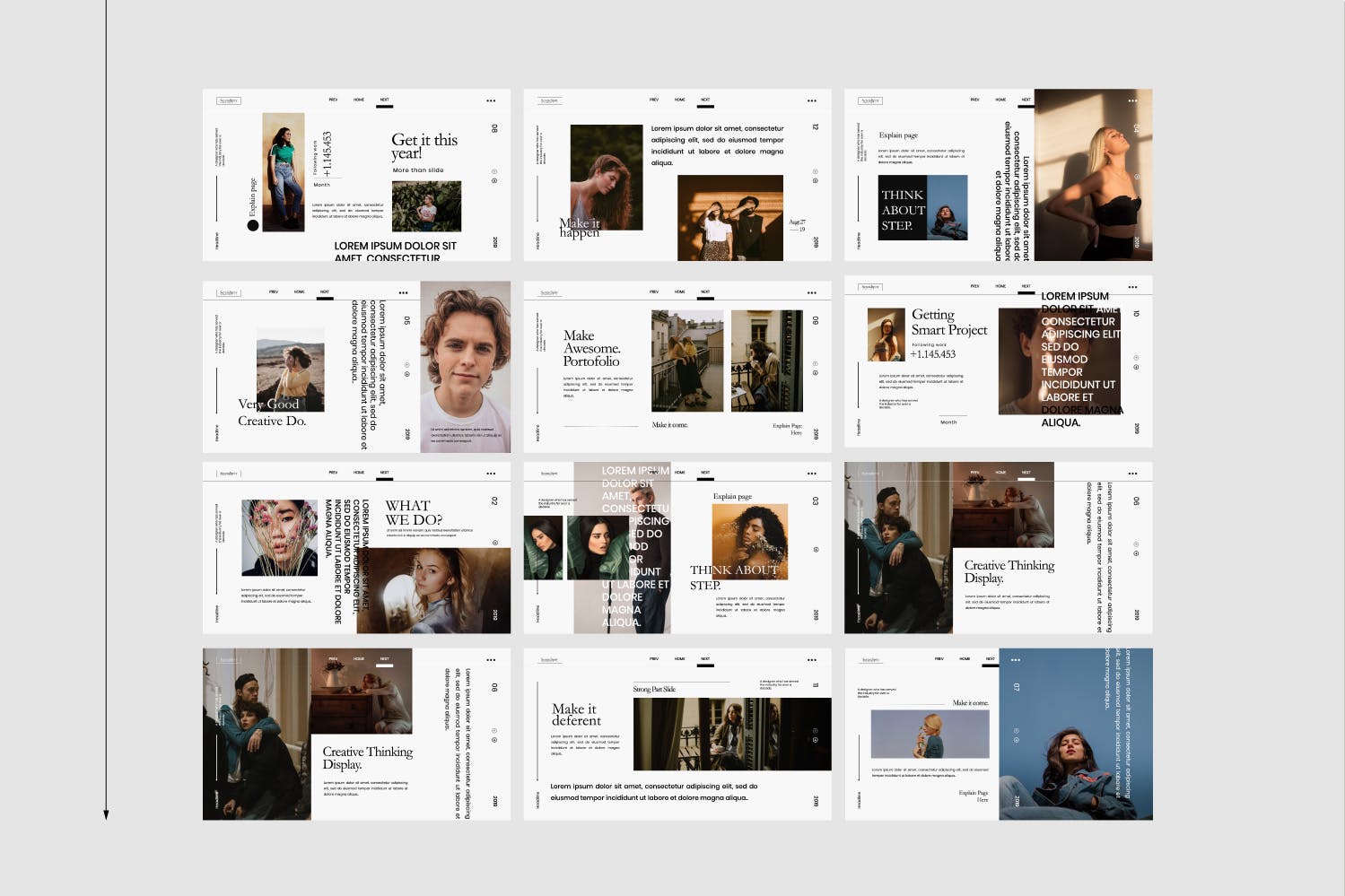 时尚高端的PPT模板下载[PPTX]