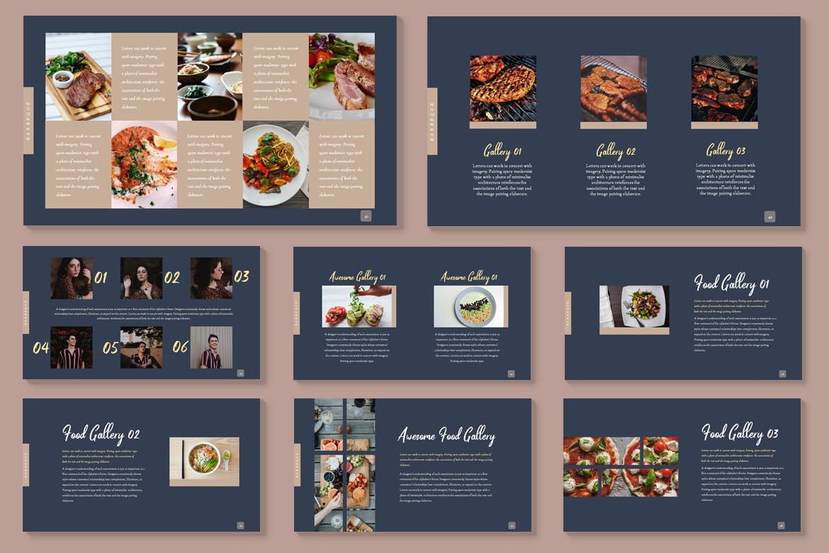 感恩节美食时尚高端精美ppt模板下载[PPTX]