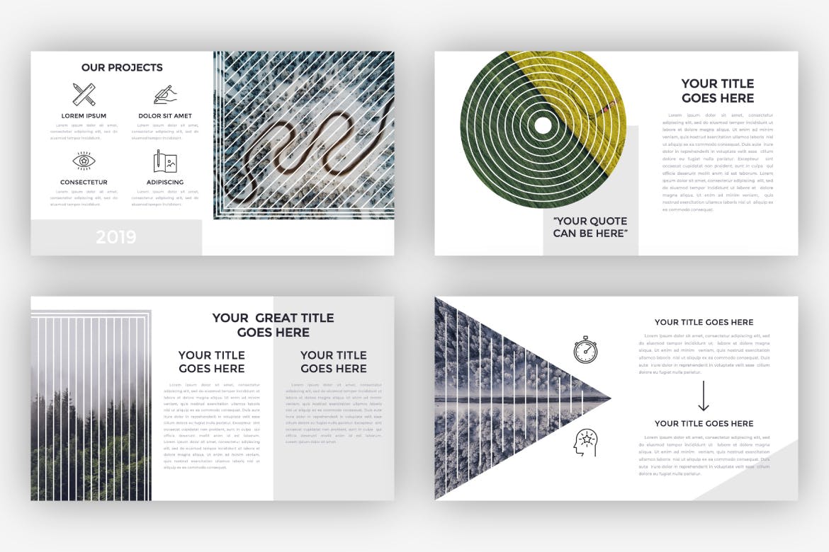 多几何设计图形创意PPT模板 ppt素材 精美商务ppt模板下载[PPTX]