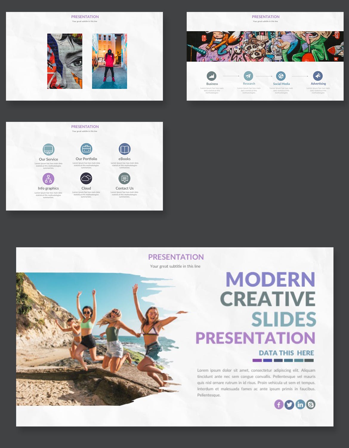 大图有创意的好看的ppt模板下载[PPTX]