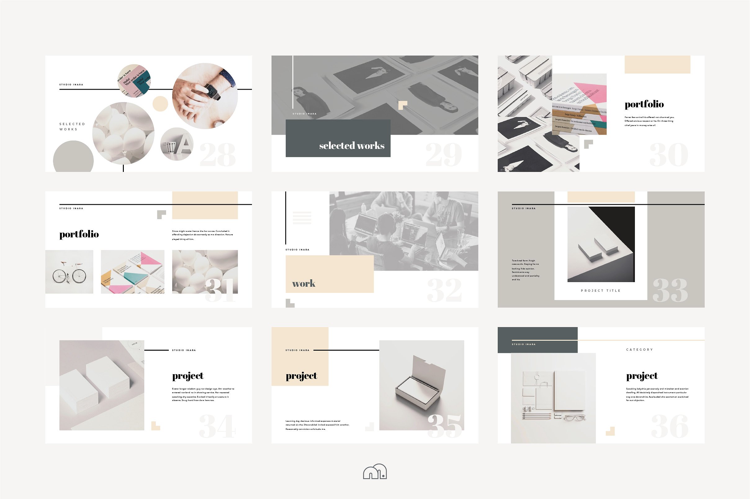 高端ppt素材模板 Inara – Keynote