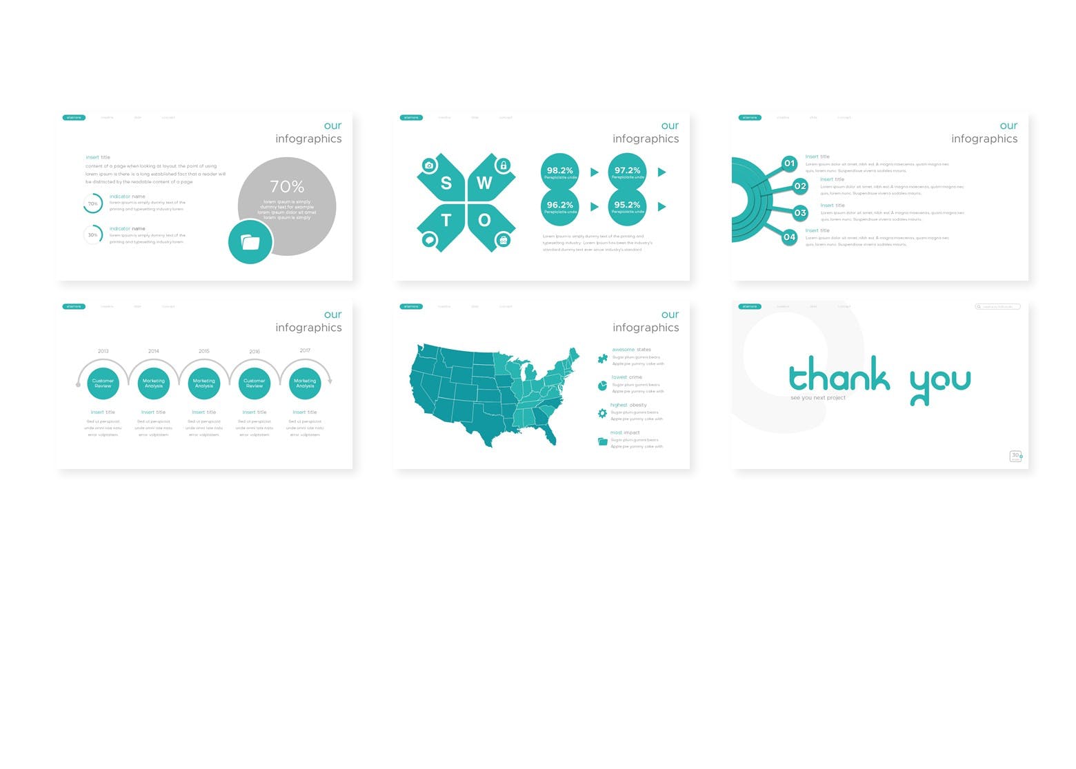 清新简单多功能PPT模板下载