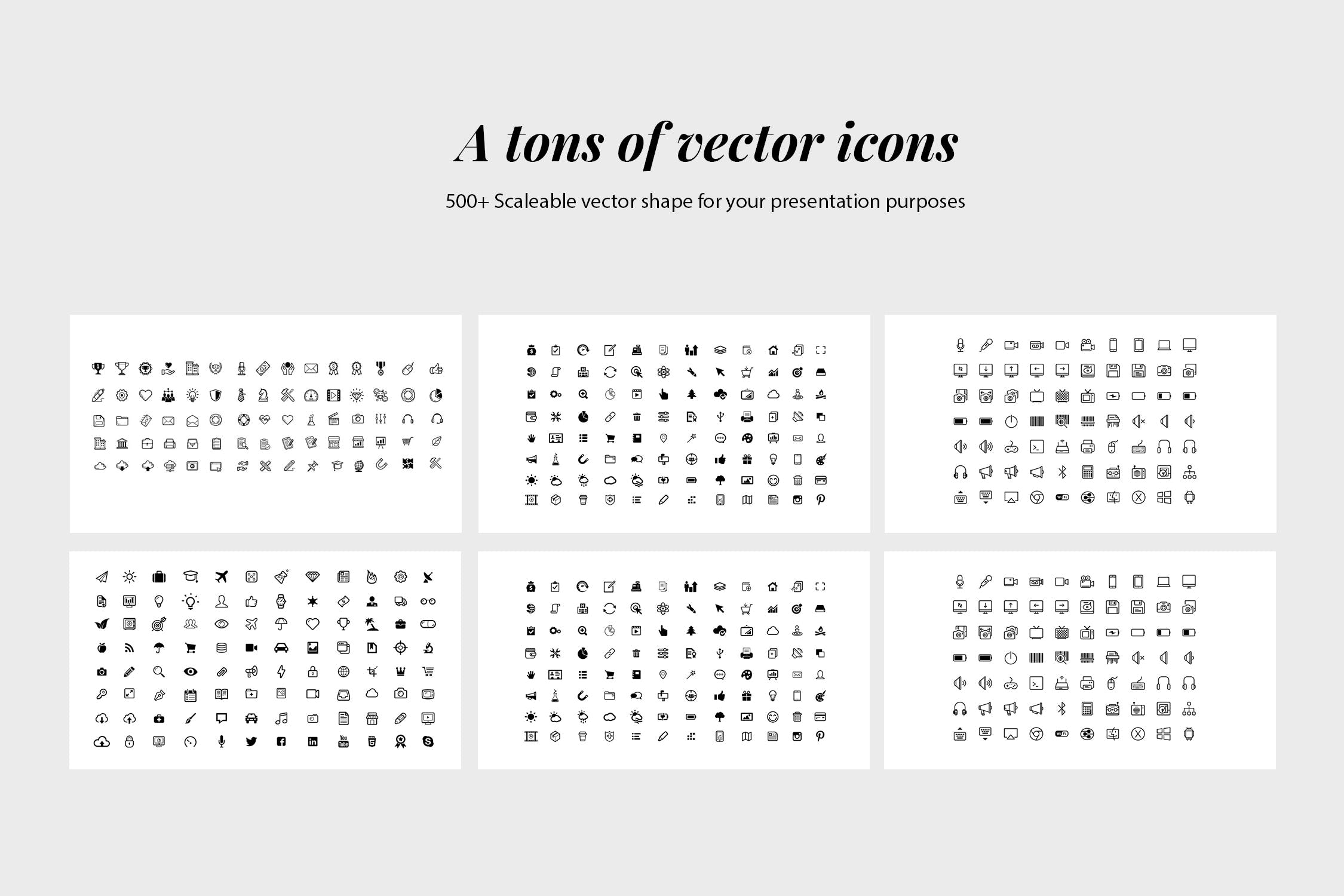 适合项目展示或作品展示的干净简单的现代风格PPT模板下载 [PPTX]