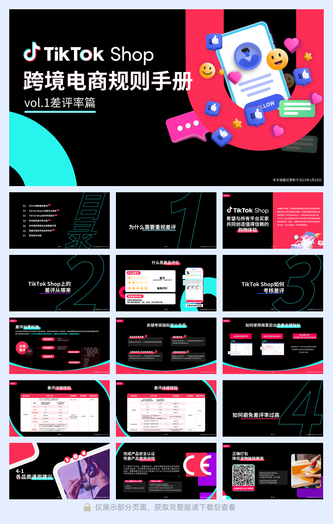 《TikTok Shop跨境电商规则手册》- Vol.1 差评率篇.pdf