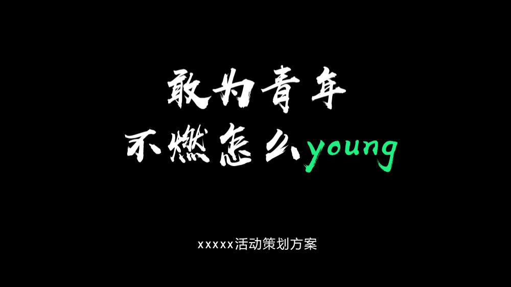 2022“敢为青年不燃怎么young”露营音乐派对活动策划方案-31P.pptx