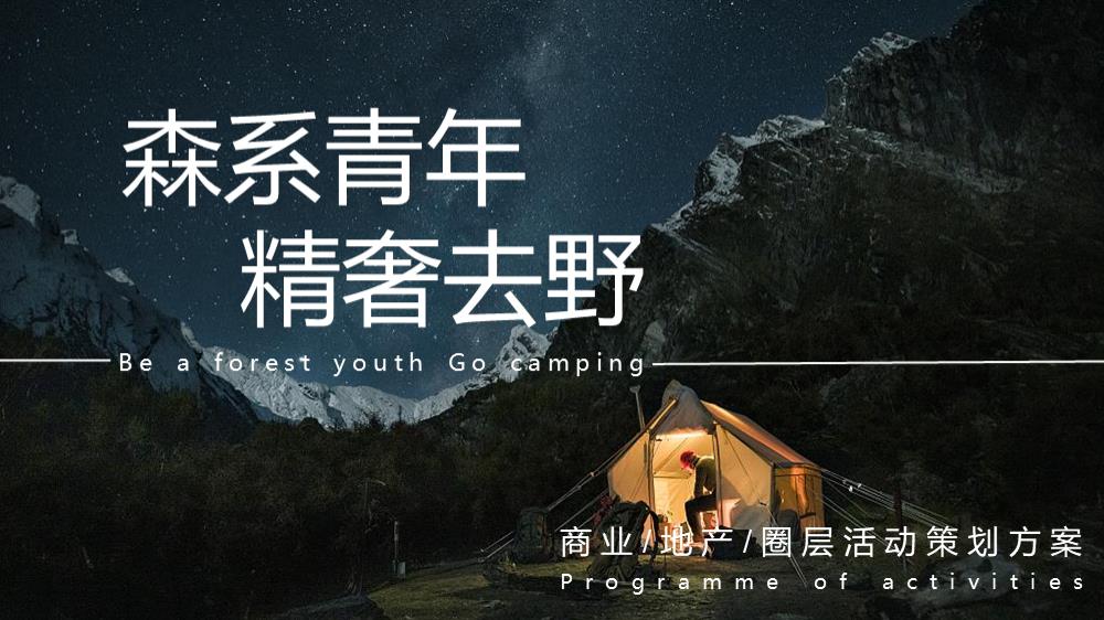 2022地产项目城市露营嘉年华狂欢（森系青年 精奢去野主题）活动策划方案-57P.pptx