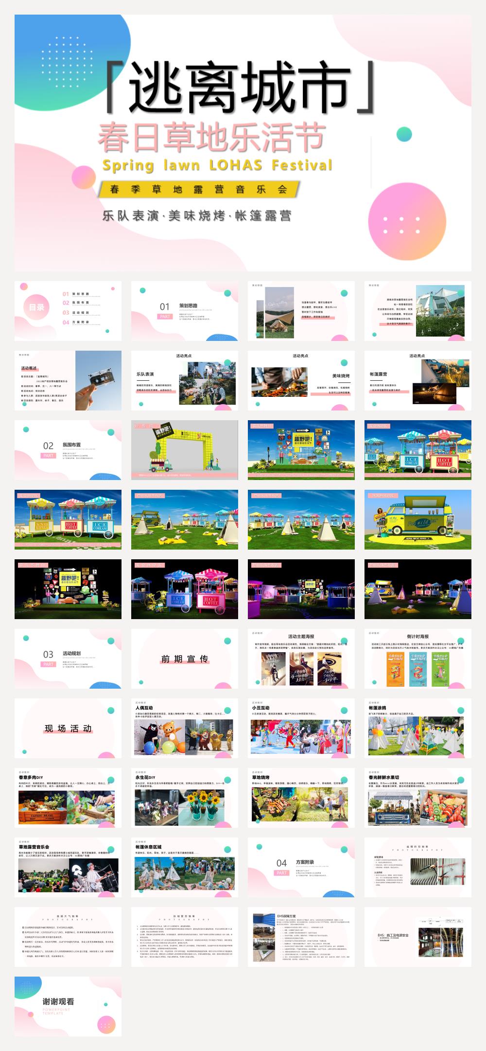 春季草地露营音乐会逃离城市主题活动策划方案.pptx