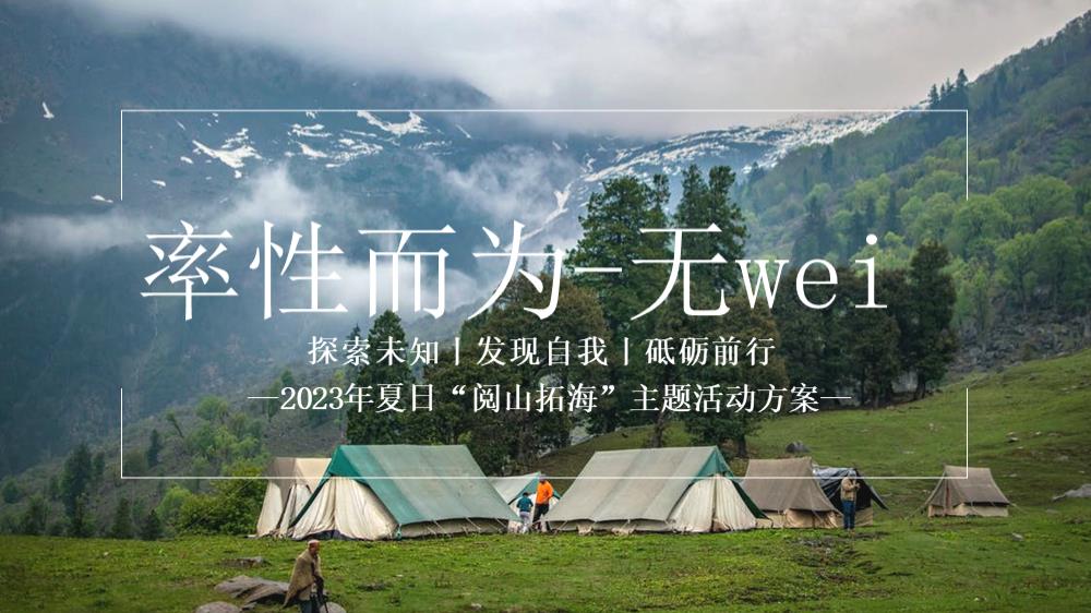 企业夏日露营团建率性而为主题活动策划方案.pptx