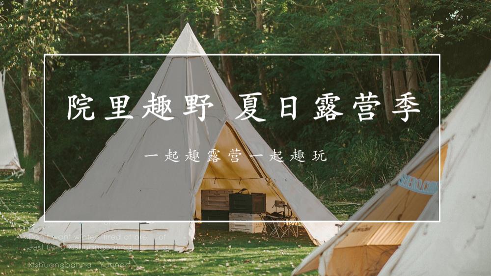 夏日露营季（院里趣野主题）活动策划方案.pptx