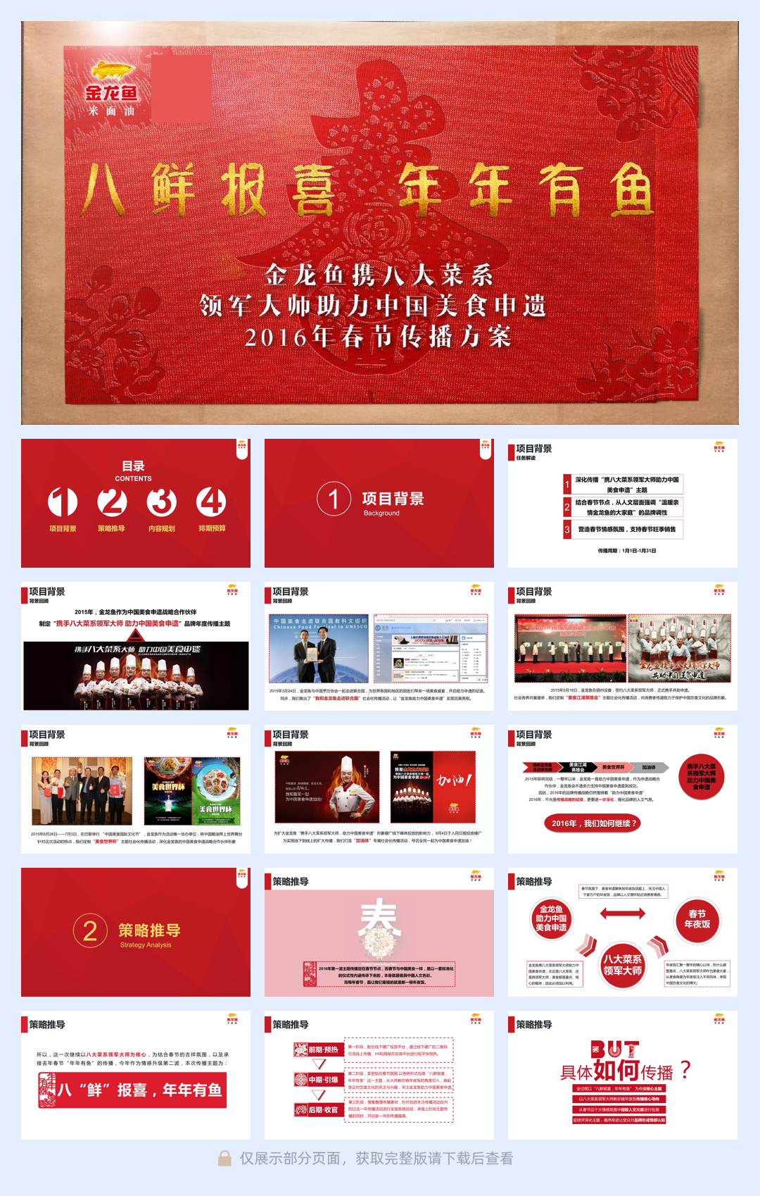 金龙鱼中国美食申遗2016春节传播方案.pdf