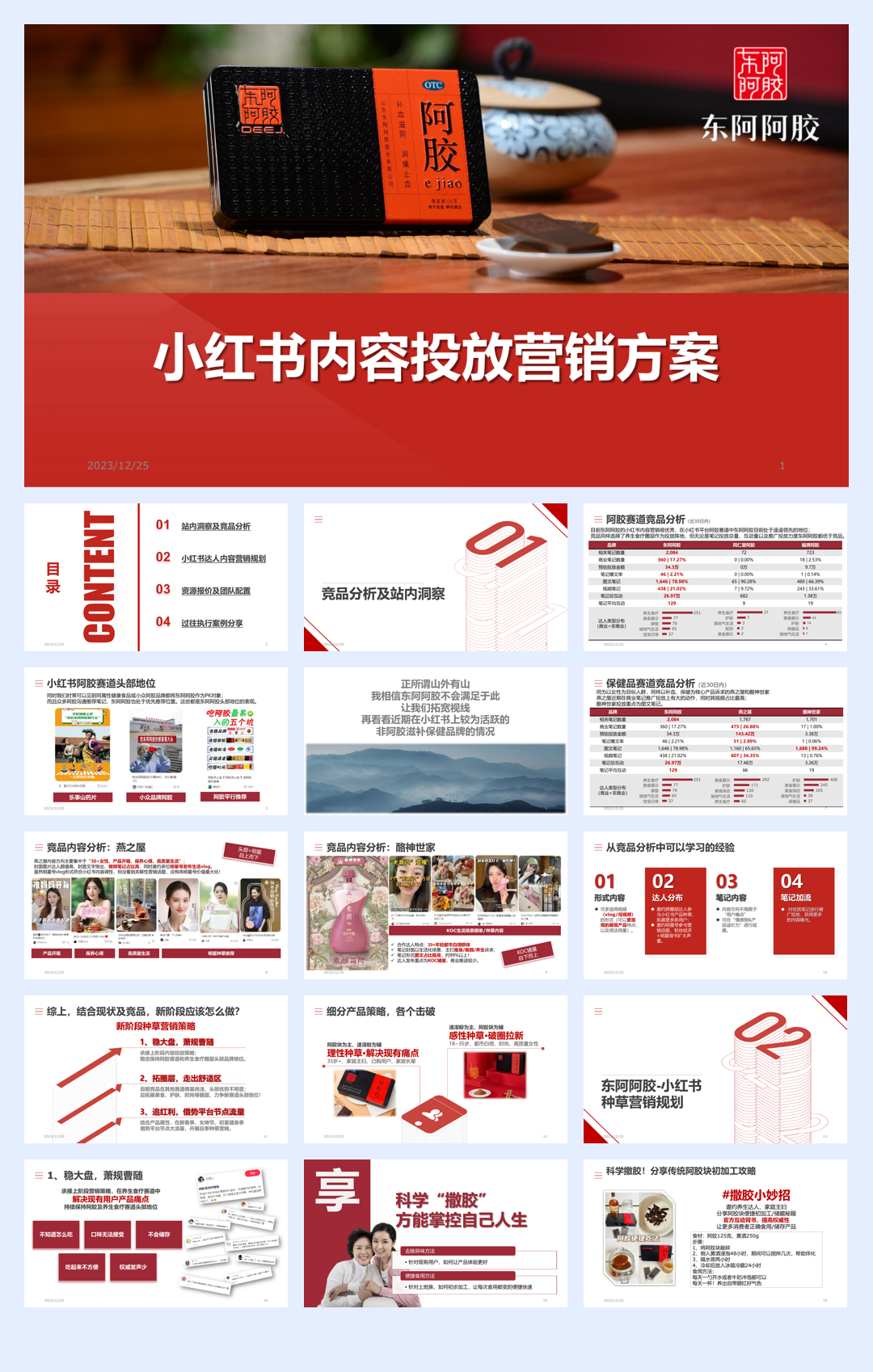 东阿阿胶小红书内容营销方案.pdf