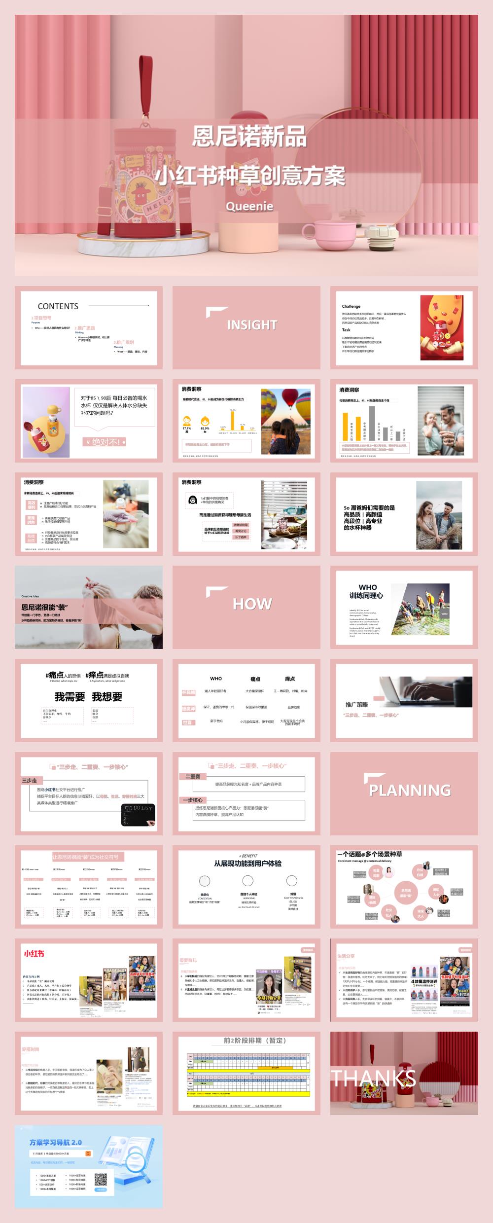 母婴水杯类小红书线上营销种草方案.pptx