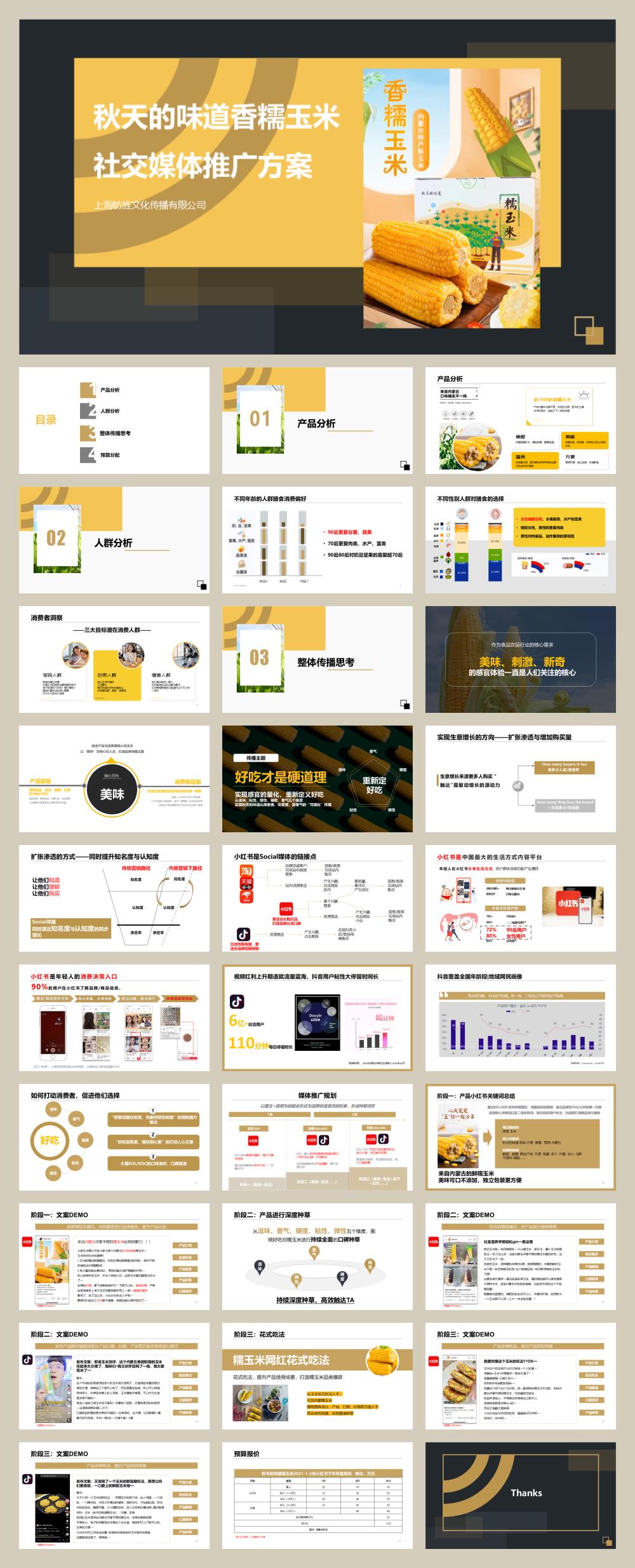 香糯玉米社交媒体推广方案.pptx