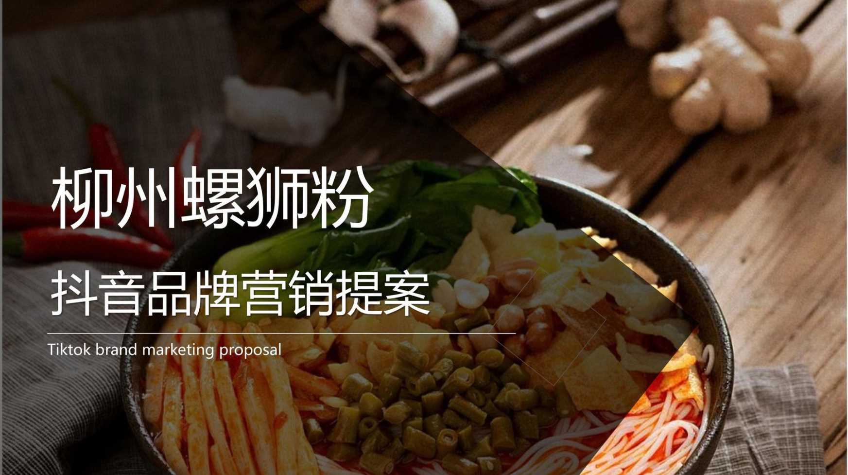 【营销方案】柳州螺狮粉品牌IP打造抖音营销提案.pdf