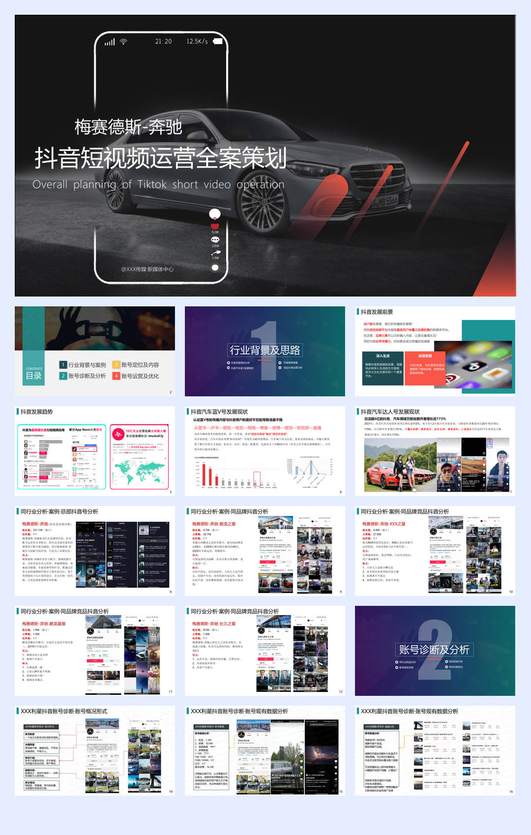 奔驰4S店抖音短视频运营提案.pdf