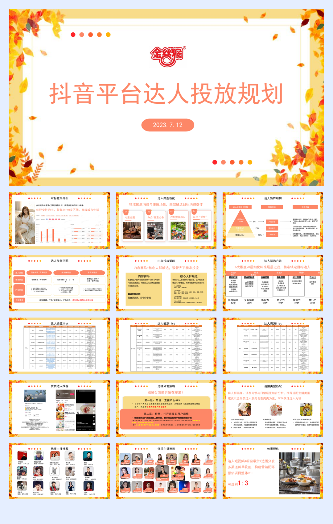 金丝猴抖音达人投放规划.pdf