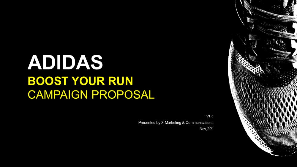 阿迪达斯品牌跑鞋产品新品上市品牌传播提案.pptx