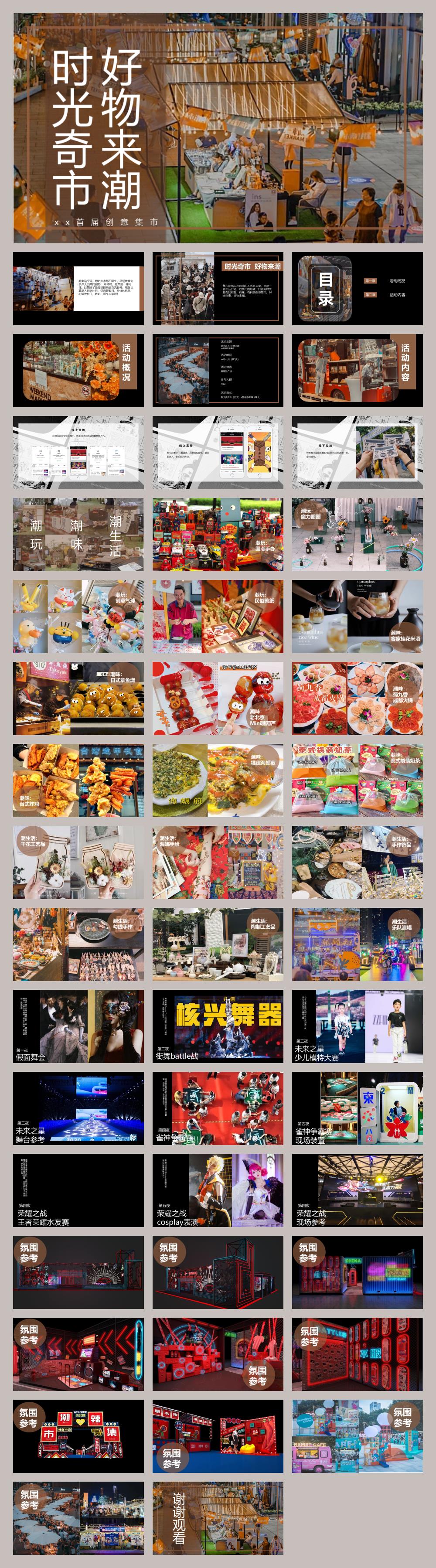 【方案】2022商业广场首届创意集市(时光奇市 好物来潮主题)活动策划方案-48P.pptx