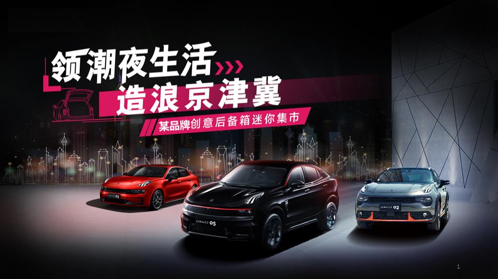 汽车品牌创意后备箱集市领潮夜生活  造浪京津冀主题活动策划方案.pptx