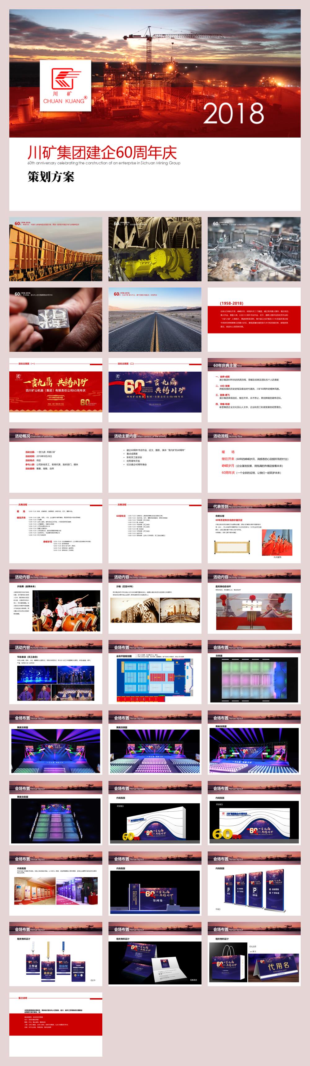 2018川矿集团建企60周年庆（一言九鼎  共铸川矿主题）活动策划方案-35P.pptx