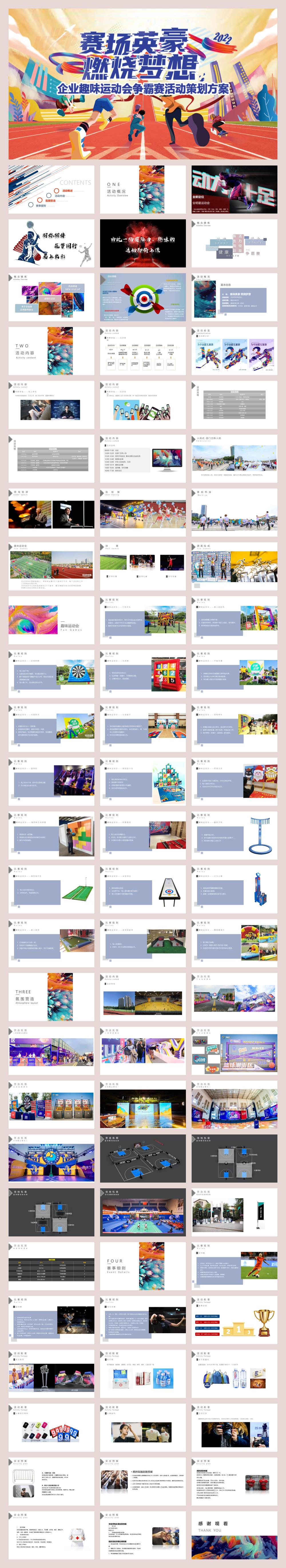 企业趣味运动会争霸赛赛场英豪 燃烧梦想主题活动策划方案.pptx