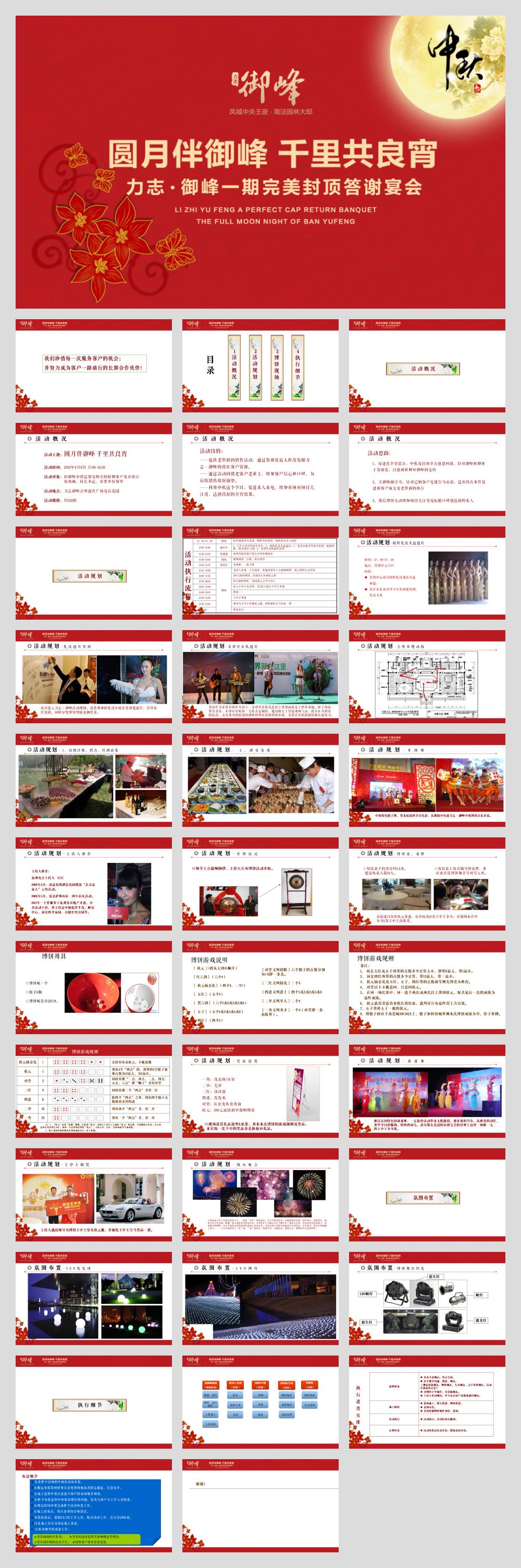 2019力志御峰中秋节活动暨一期完美封顶客户答谢宴会方案-42P.pptx
