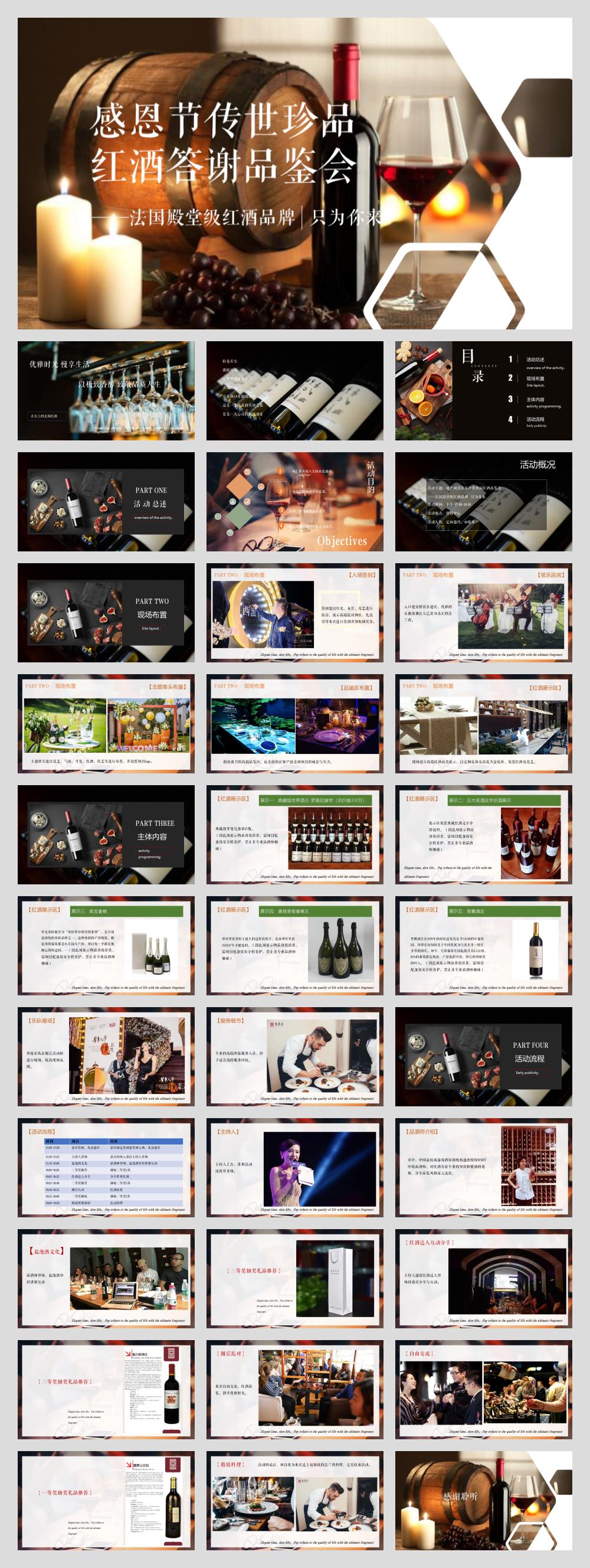 感恩节传世珍品红酒答谢品鉴会活动策划方案【感恩节】【品酒会】.pptx
