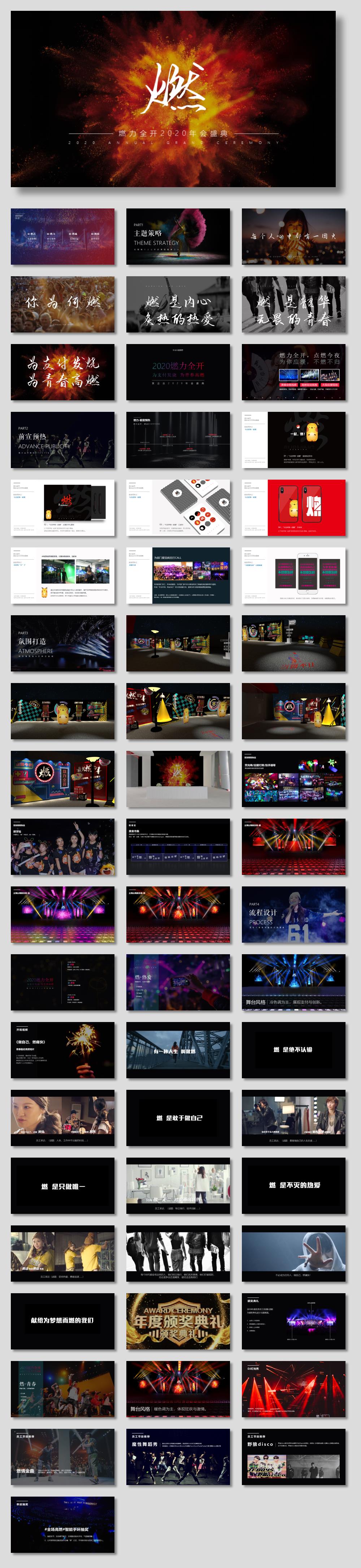 2020-公司年会盛典「燃力全开主题」活动策划方案-59页.pptx