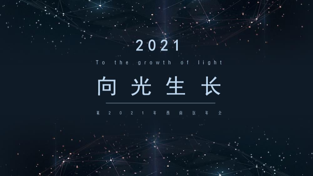 2021企业区年会（向光生长主题）活动策划方案.pptx