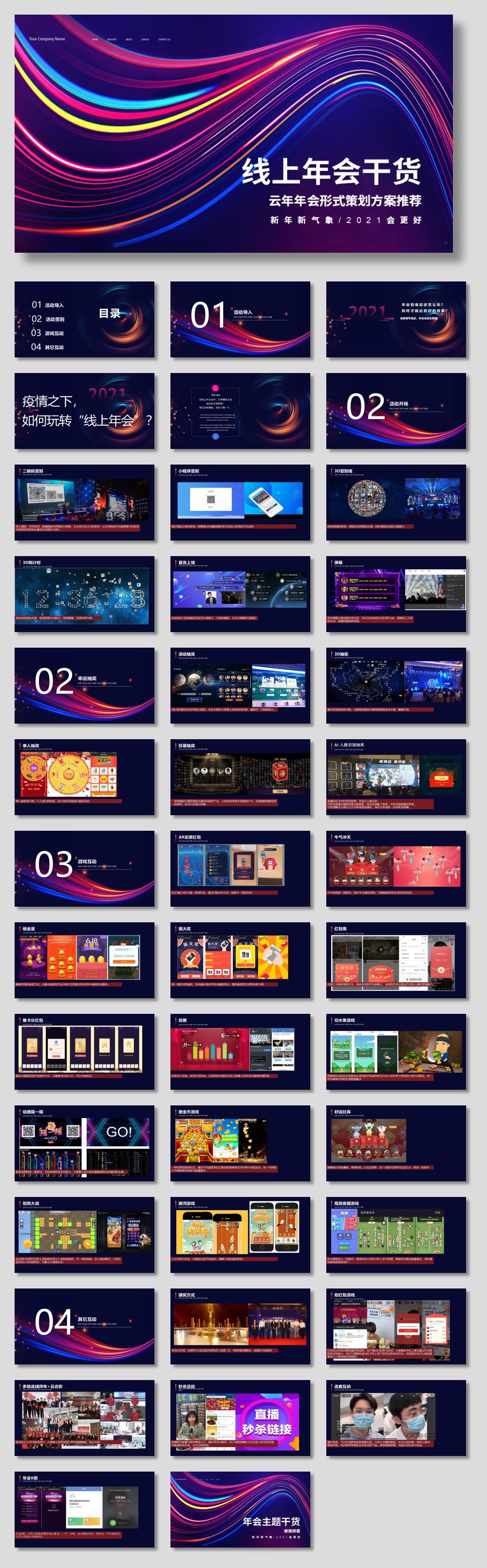 2021云年年会形式策划方案推荐-42P.ppt