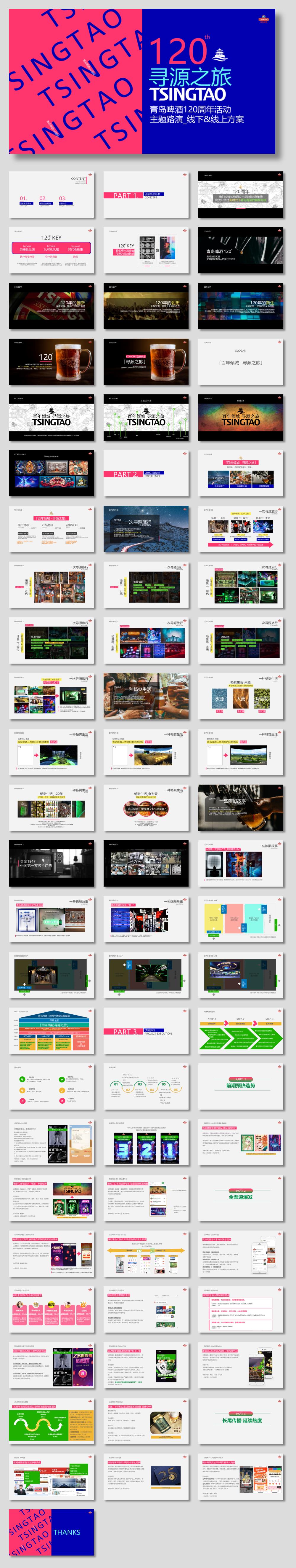 2023青岛啤酒120周年活动主题路演线下&线上方案-74P.pptx