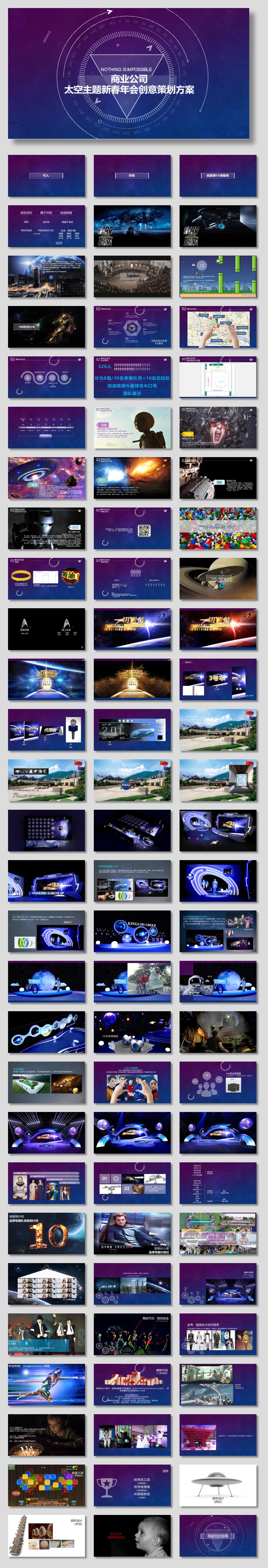 商业公司太空主题新春年会创意策划案.pptx