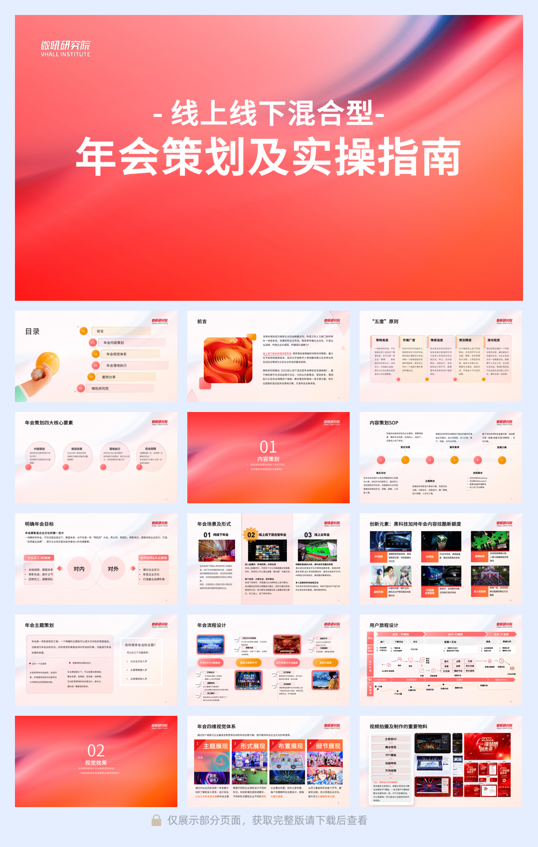 微吼研究院：2023线上线下混合型年会策划及实操指南.pdf