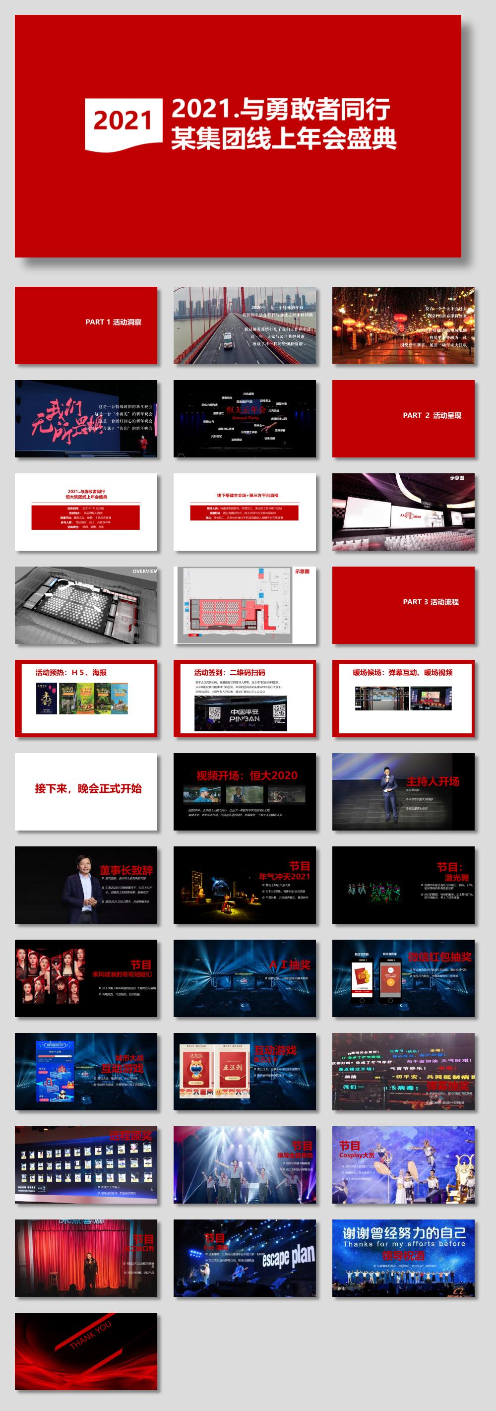 与勇敢者同行某集团线上年会盛典活动策划方案.pptx