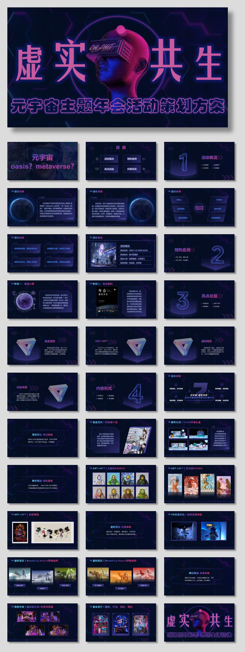 元宇宙虚实共生主题年会活动策划方案.pptx