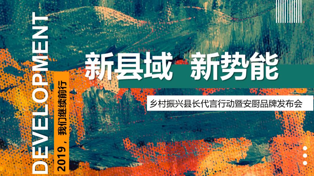 2019乡村振兴县长代言行动暨安厨品牌发布会（新县域  新势能主题）活动策划方案-74P.pptx