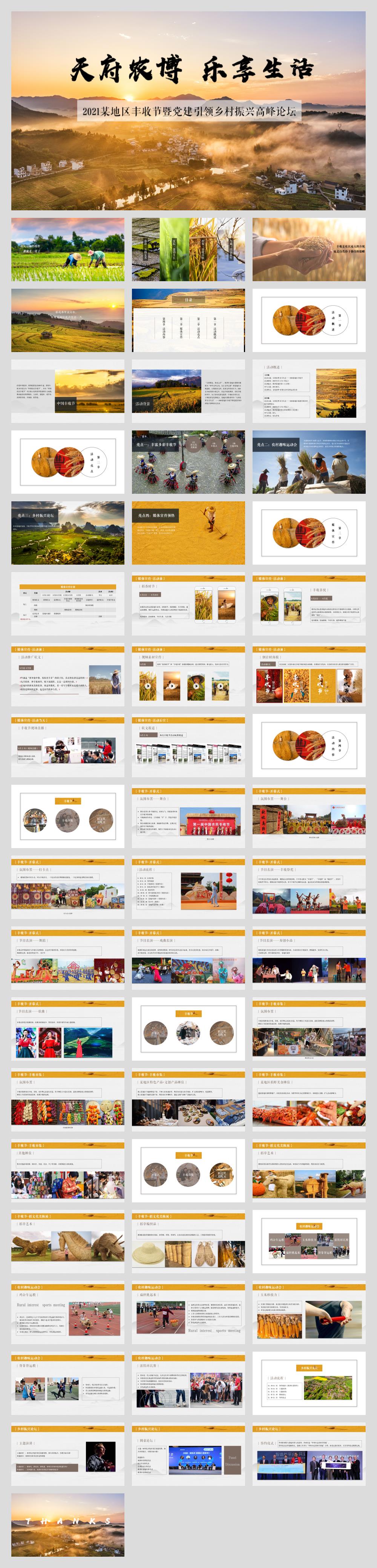 丰收节暨党建引领乡村振兴高峰论坛全案策划农趣运动会、丰收市集、丰收祭祀文化、稻田艺术.pptx