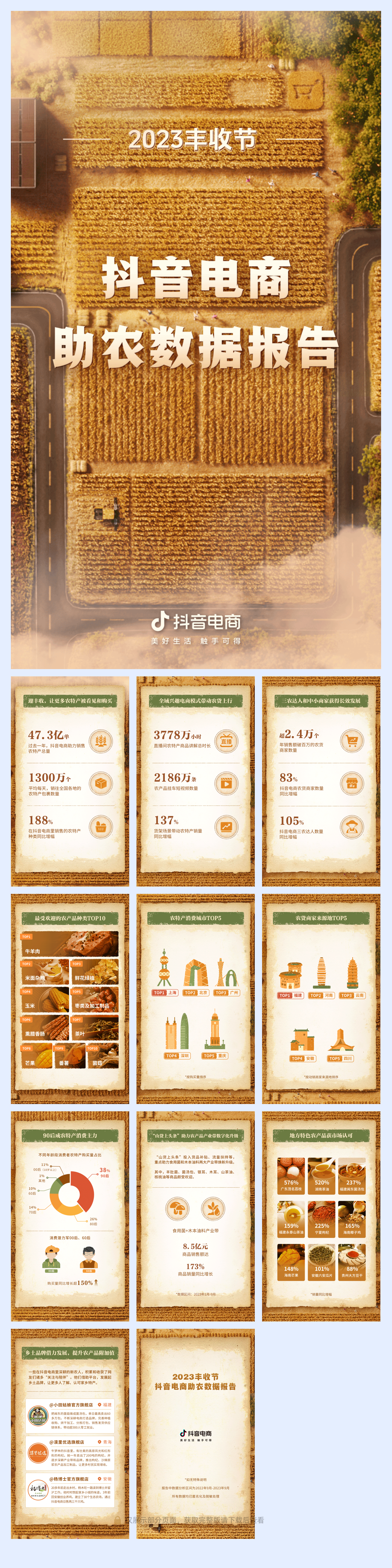 巨量算数：2023丰收节抖音电商助农数据报告.pdf