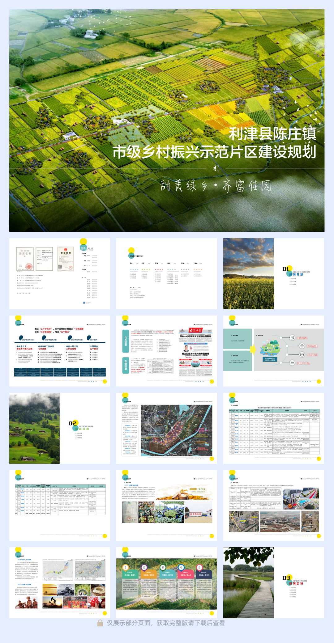 山东省利津县陈庄镇市级乡村振兴示范片区建设规划.pdf