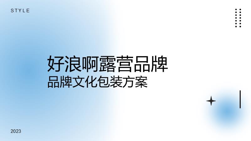 好浪啊文旅露营品牌包装方案.pptx