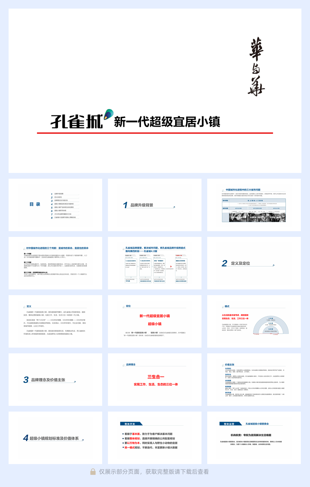 华与华孔雀城新一代超级宜居小镇品牌方案.pdf