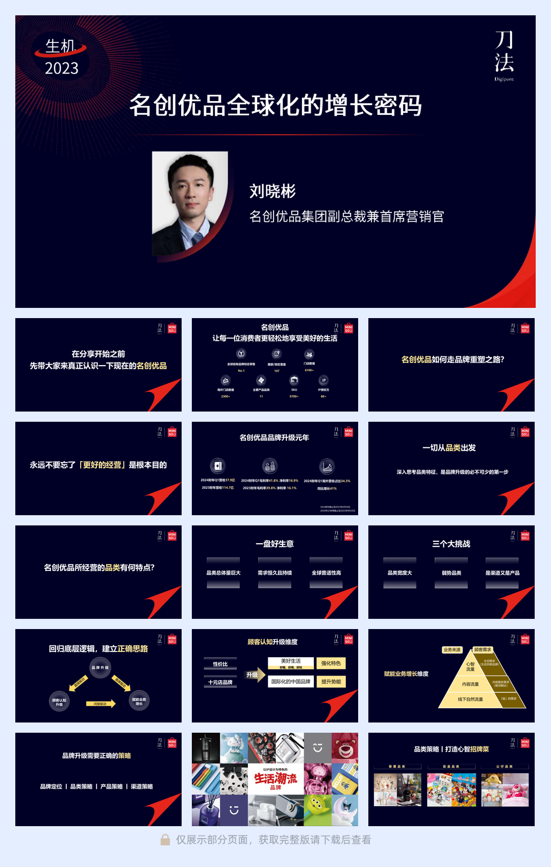 刘晓彬：名创优品全球化的增长密码-2023刀法生机峰会.pdf