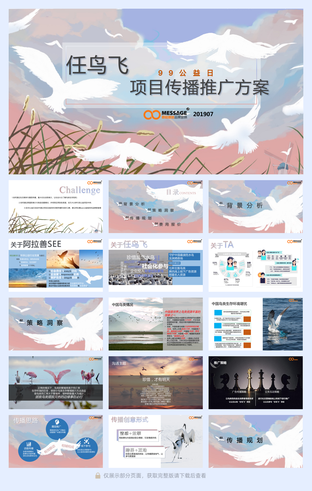 99公益日「任鸟飞」项目推广传播项目简版-55页.pdf