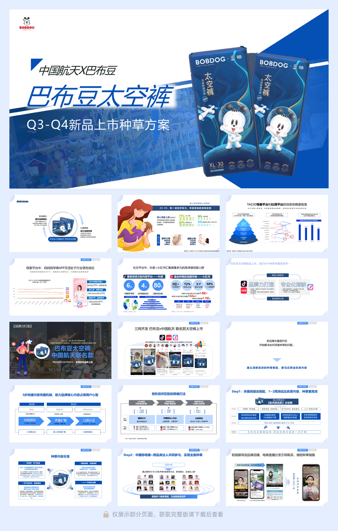 巴布豆纸尿裤8-12月种草营销方案.pdf