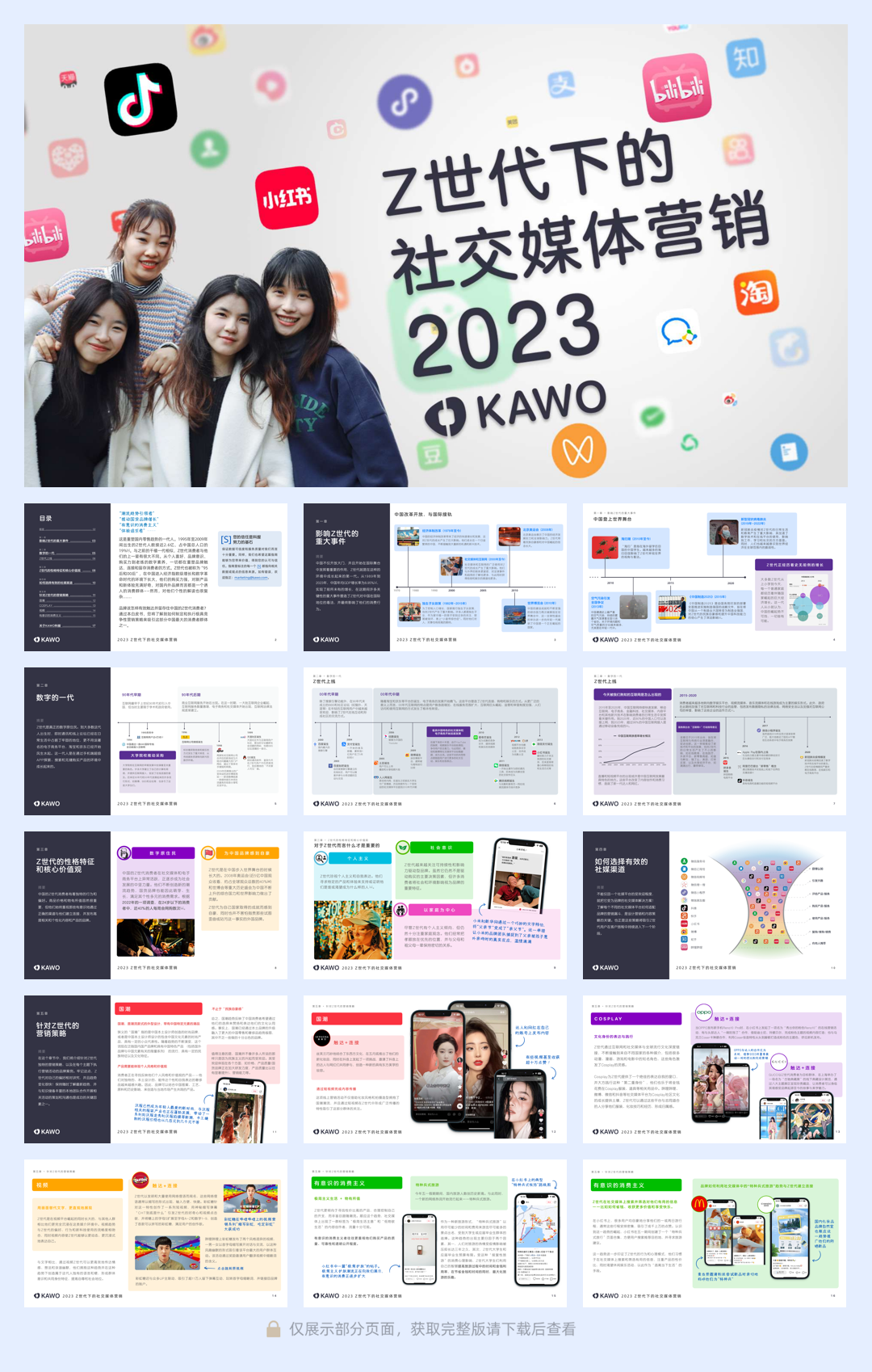 科握KAWO:2023 Z世代下的社交媒体营销白皮书.pdf