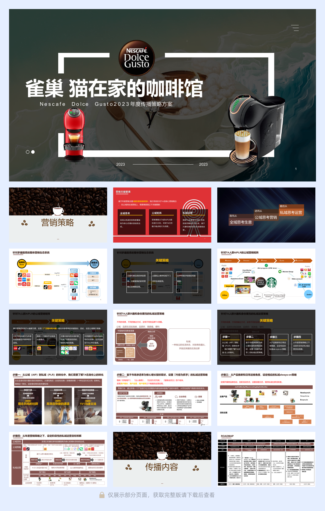 猫在家的咖啡馆雀巢2023年度传播策略方案.pdf